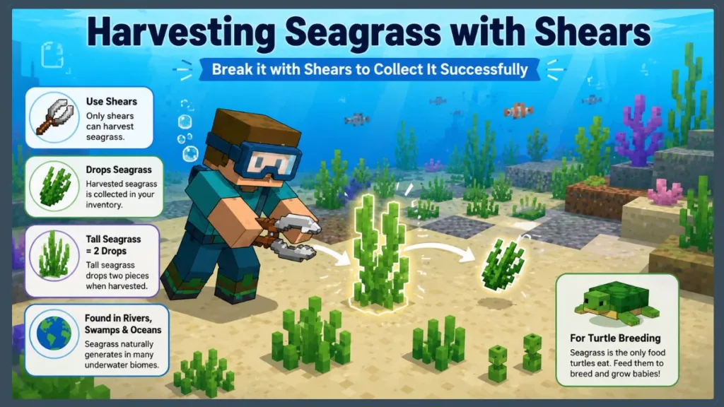 Seagrass Harvesting Guide Underwater