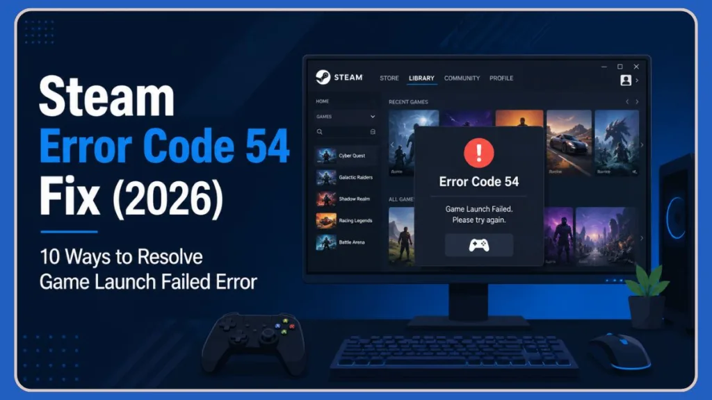 Steam Error Code 54 Fix