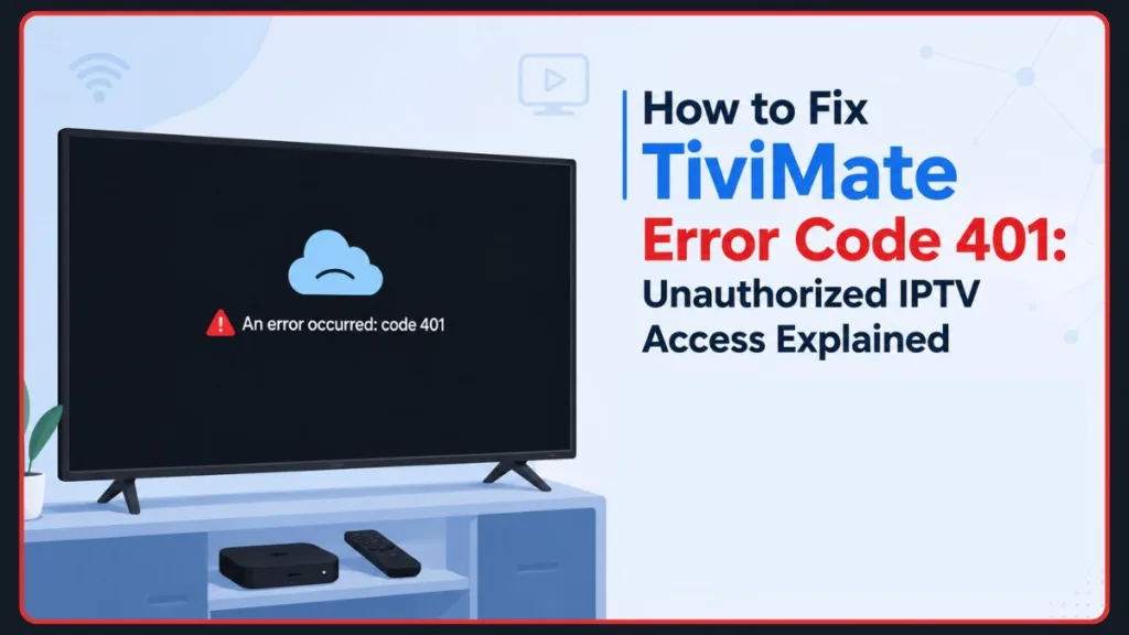 TiviMate Error Code 401