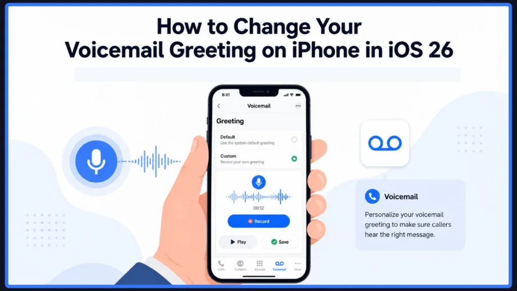 Change Voicemail Greeting On iPhone