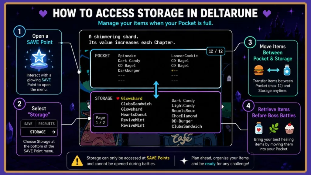 Deltarune Inventory Management