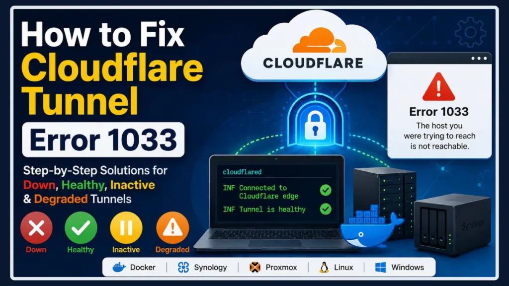 Fix Cloudflare Tunnel Error 1033