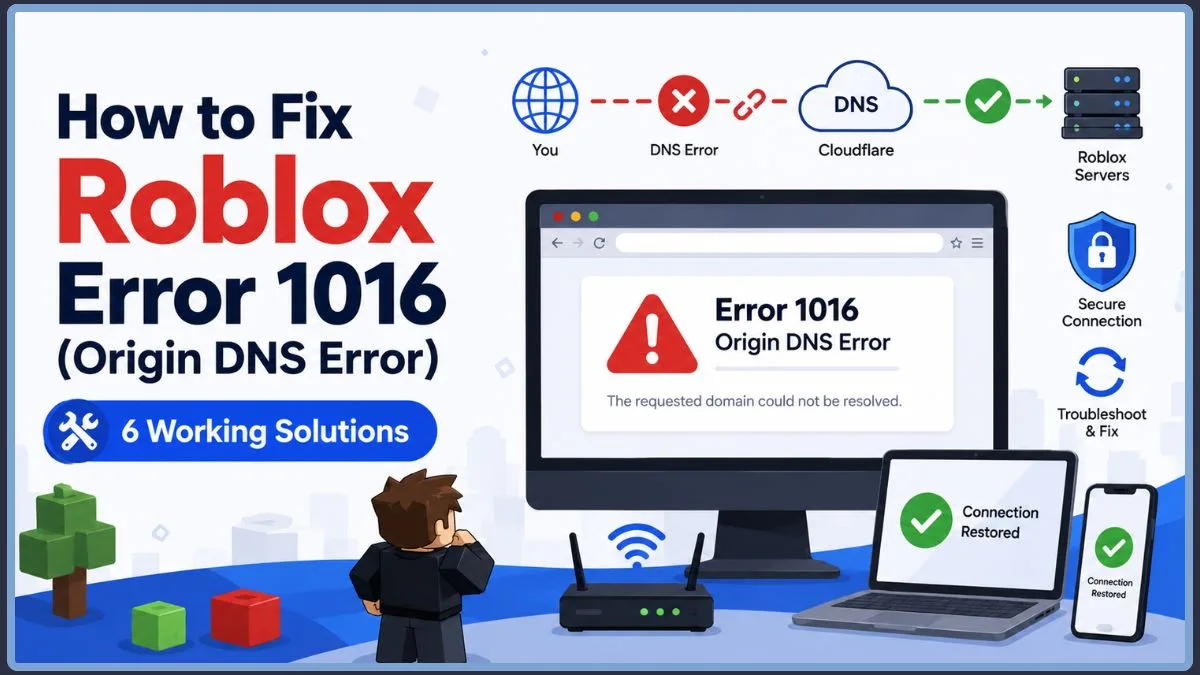 Fix Roblox Error 1016