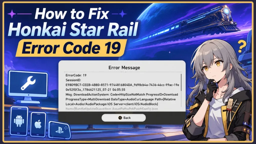 Honkai Star Rail Error Code 19