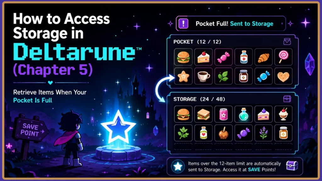 How To Access Storage in Deltarune Chapter 5