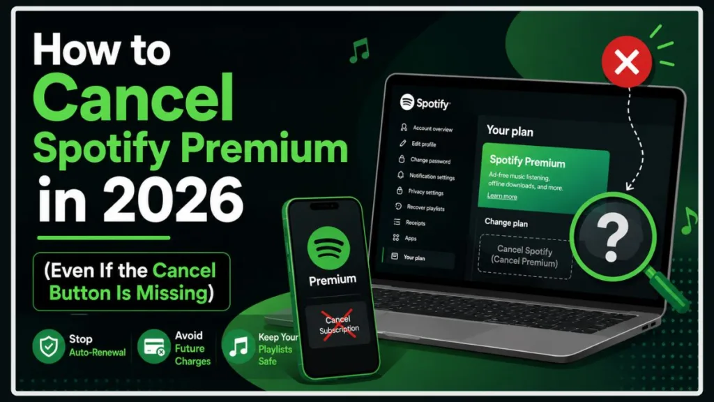 How to Cancel Spotify Premium When the Cancel Button is Missing