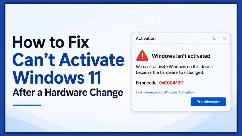 How To Fix Windows Activation Error