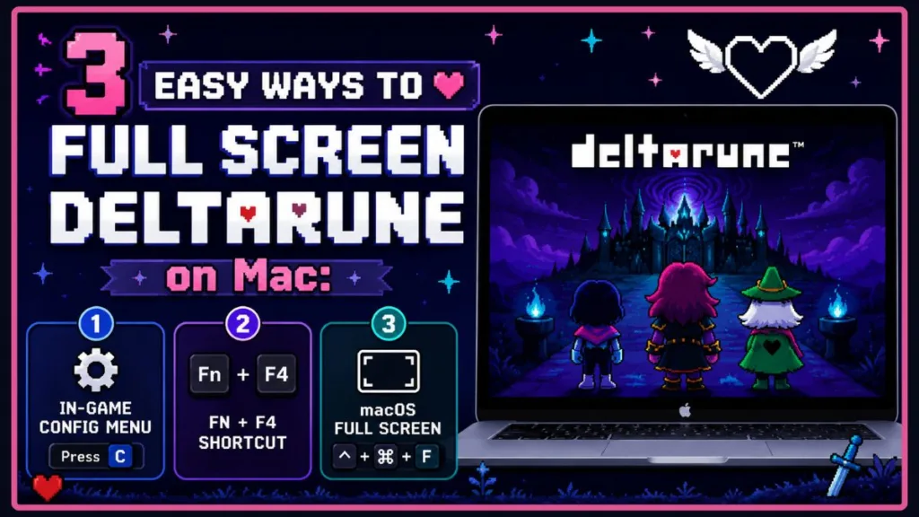 How To Make Deltarune Fullscreen On Mac