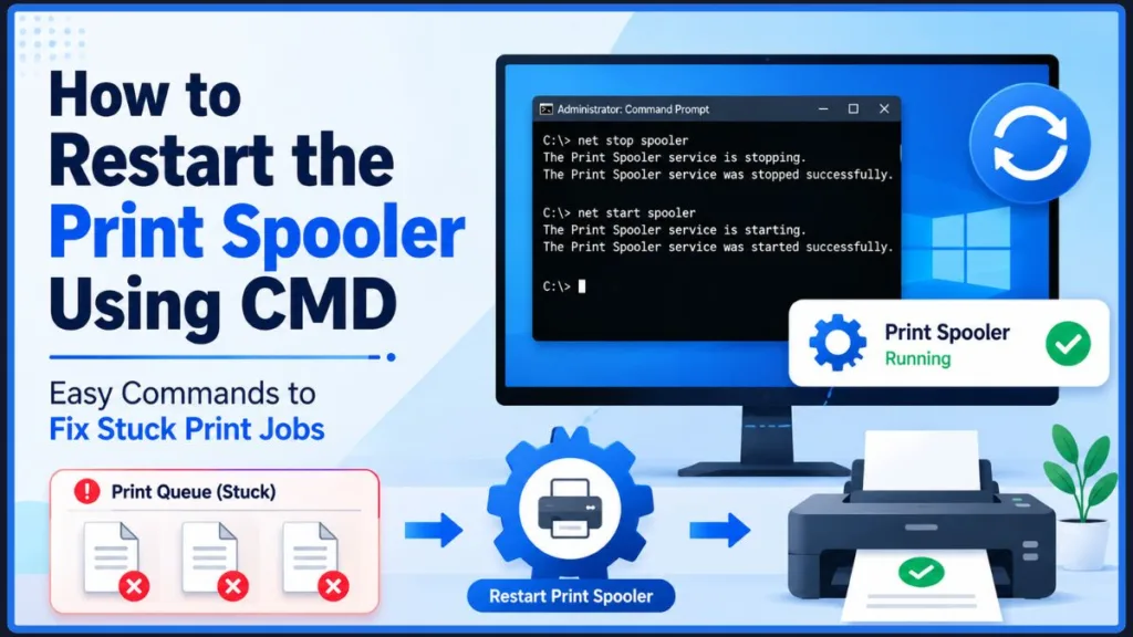 How To Restart Printer Spooler Using CMD