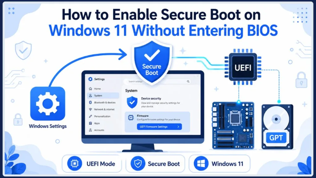 How To Turn On Secure Boot Without Entering BIOS