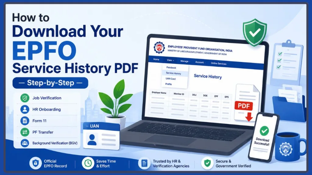 How to Download Service History from EPFO