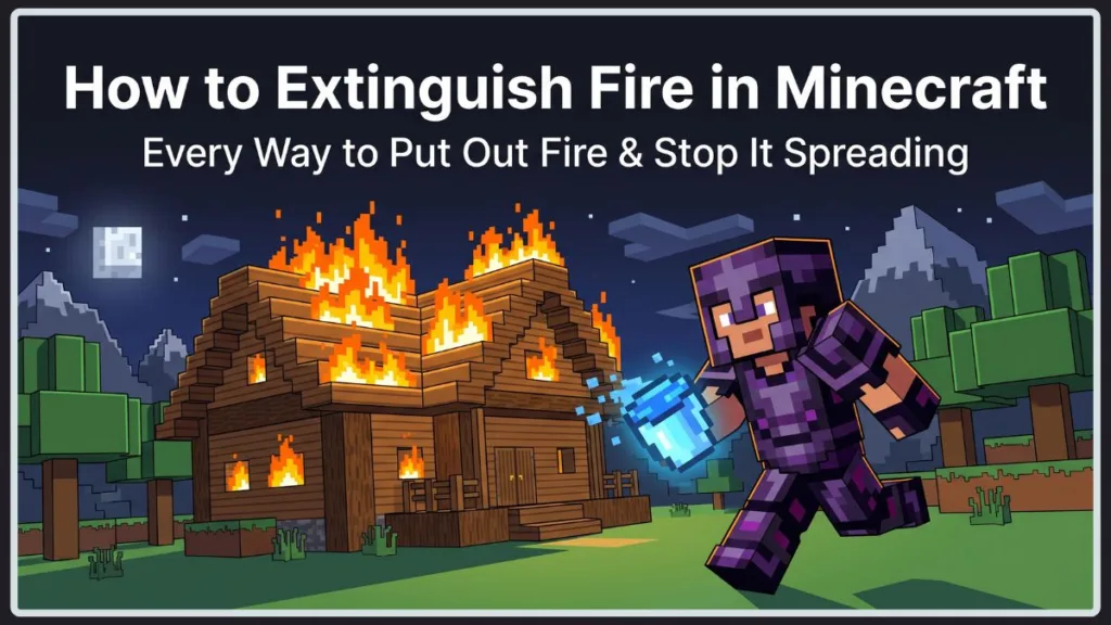 How to Put Out Fire in Minecraft