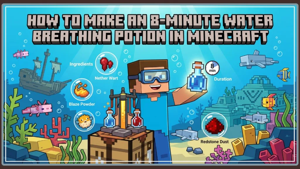 Minecraft Water Breathing Potion Recipe