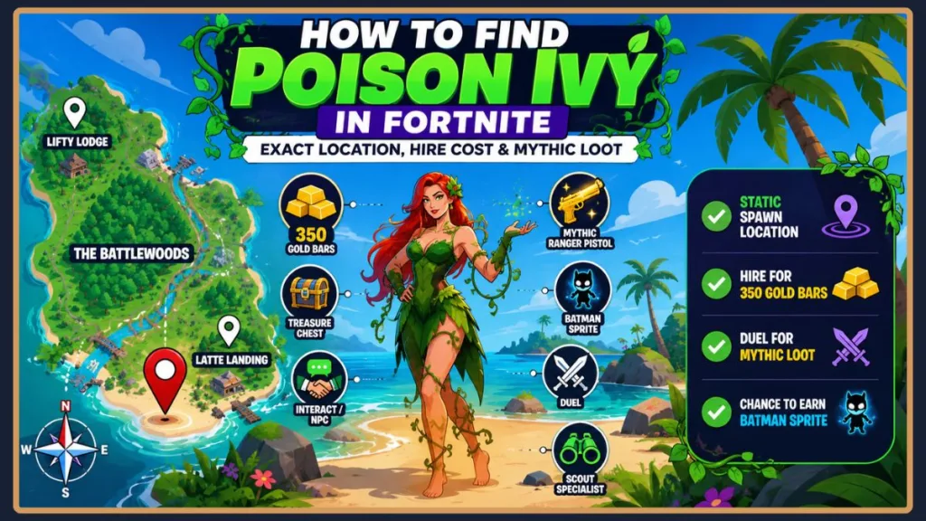 Poison Ivy Fortnite Location