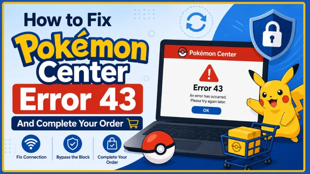 Pokemon Center Error 43 After Queue