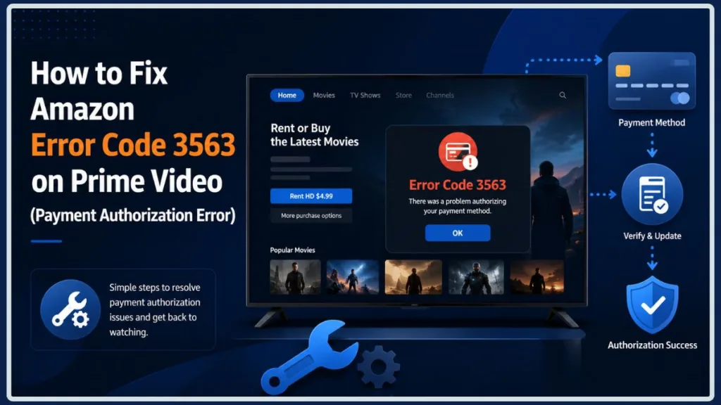 Prime Video Error Code 3563 Fix