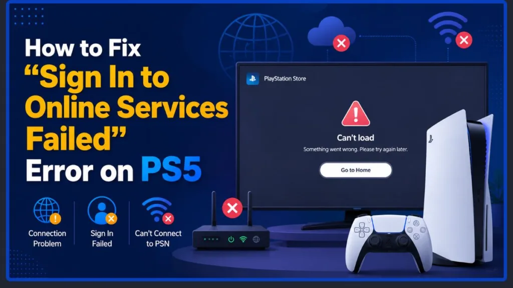 Sign In To Online Services Failed PS5
