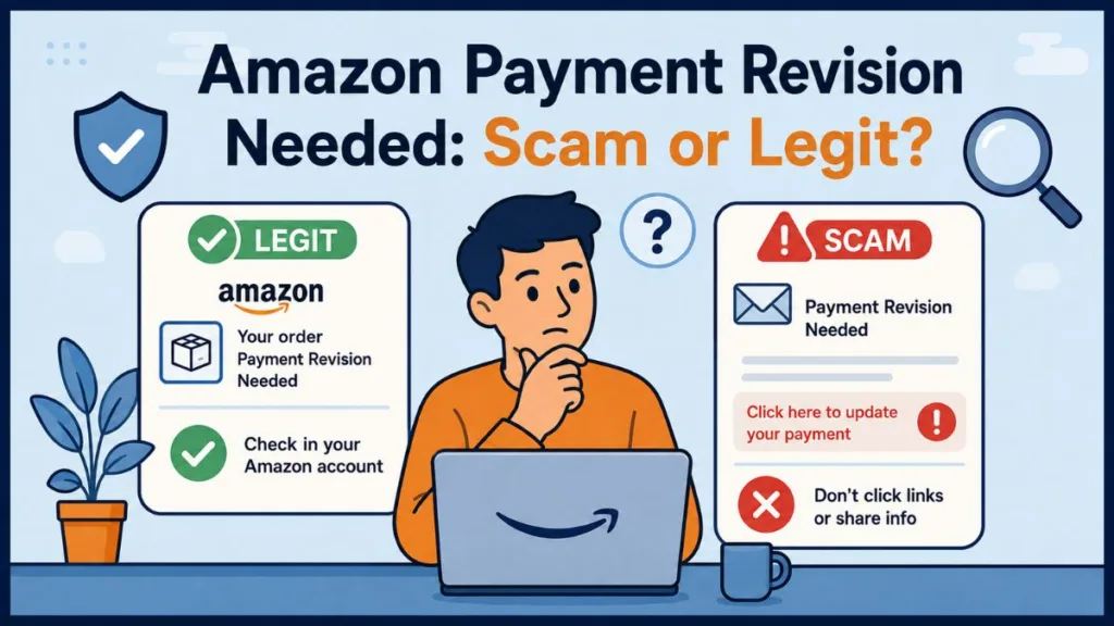 Amazon Payment Revision Needed Scam or Legit