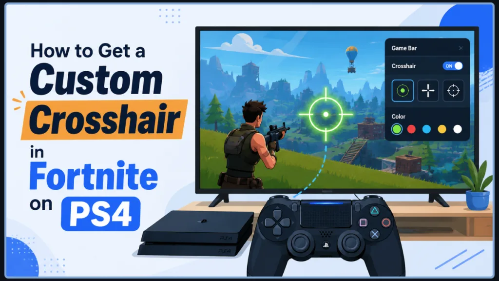 Custom Crosshair In Fortnite PS4