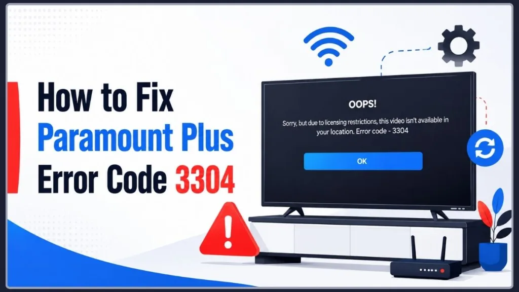 Fix Paramount Plus Error 3304