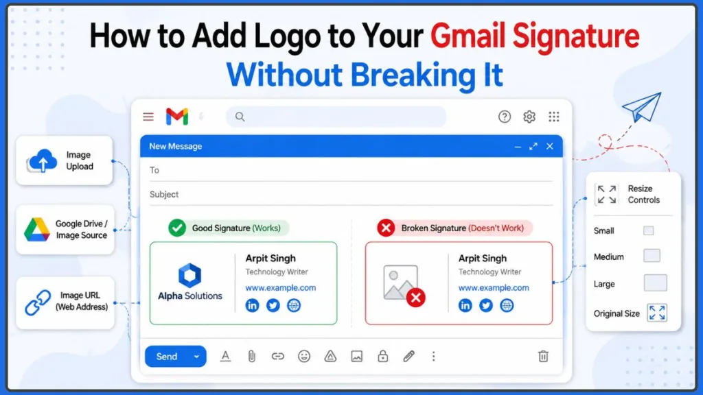 How To Add Signature In Gmail With Logo