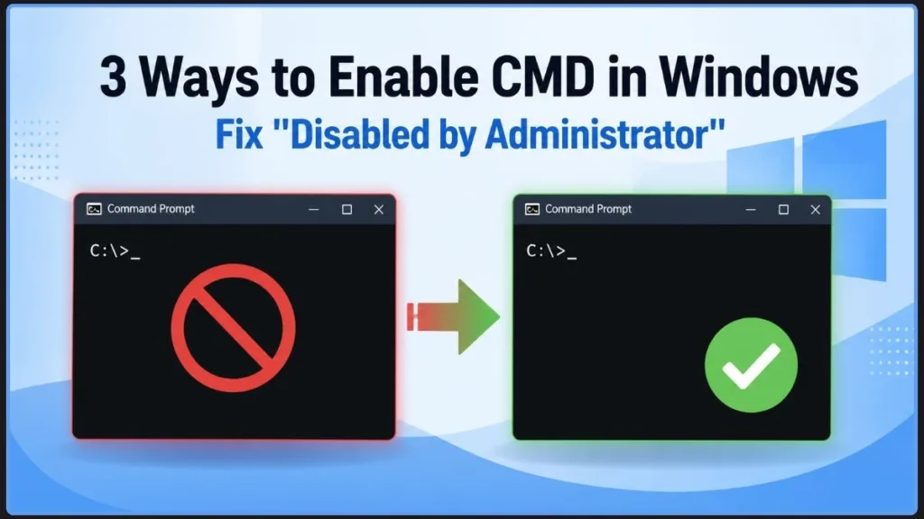 How To Enable Command Prompt In Windows