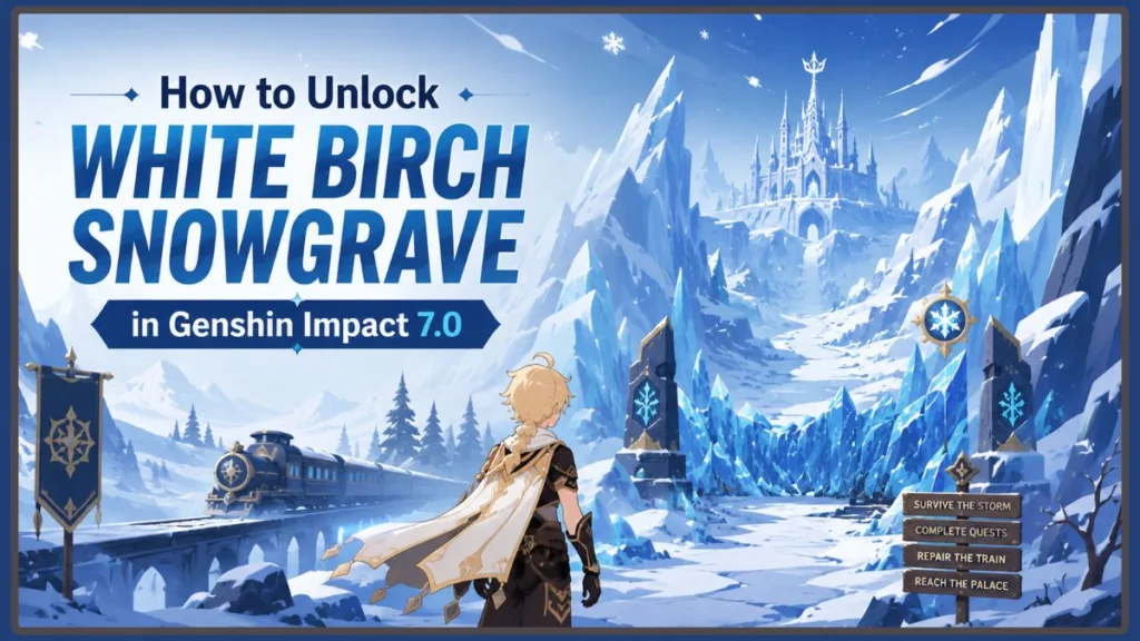 How To Get To White Birch Snowgrave Genshin