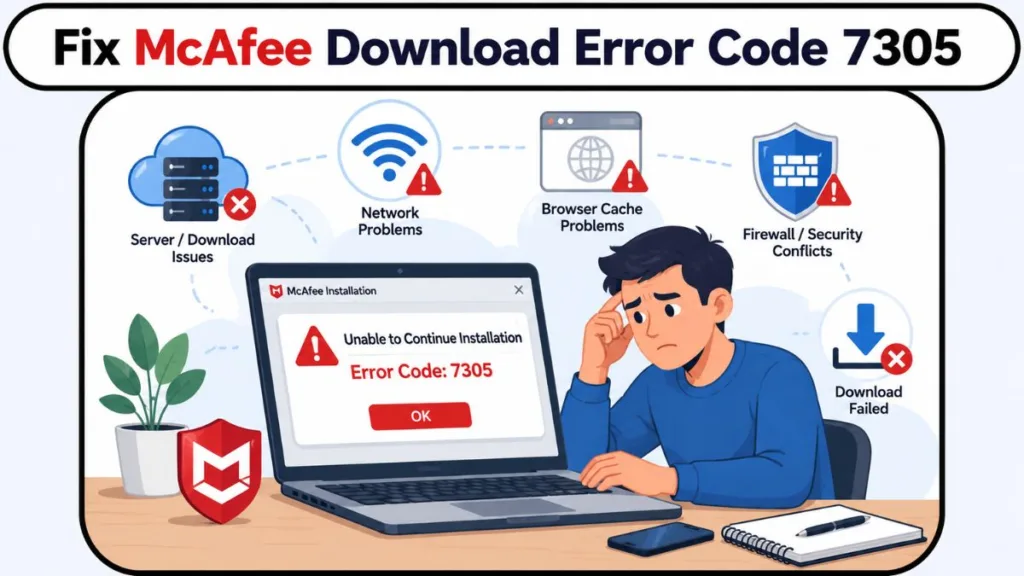 Mcafee Download Error Code 7305 Fix