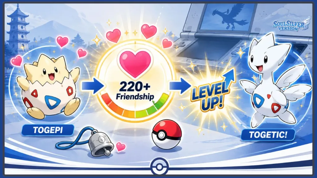 Togepi Evolution Soulsilver Friendship Guide