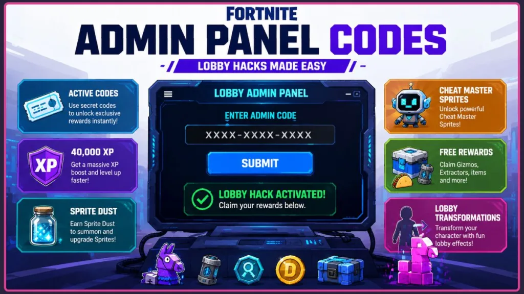 Where To Enter Admin Panel Codes Fortnite