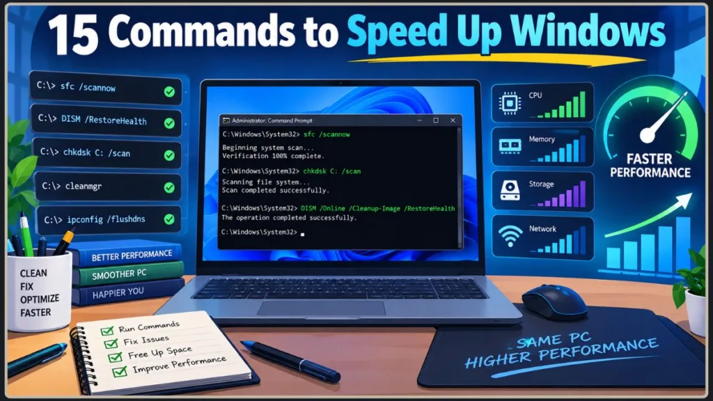 15 Commands to Speed Up Windows
