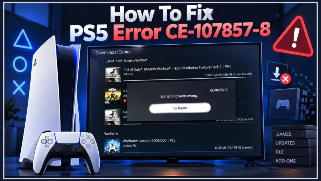 Fix PS5 Error CE-107857-8