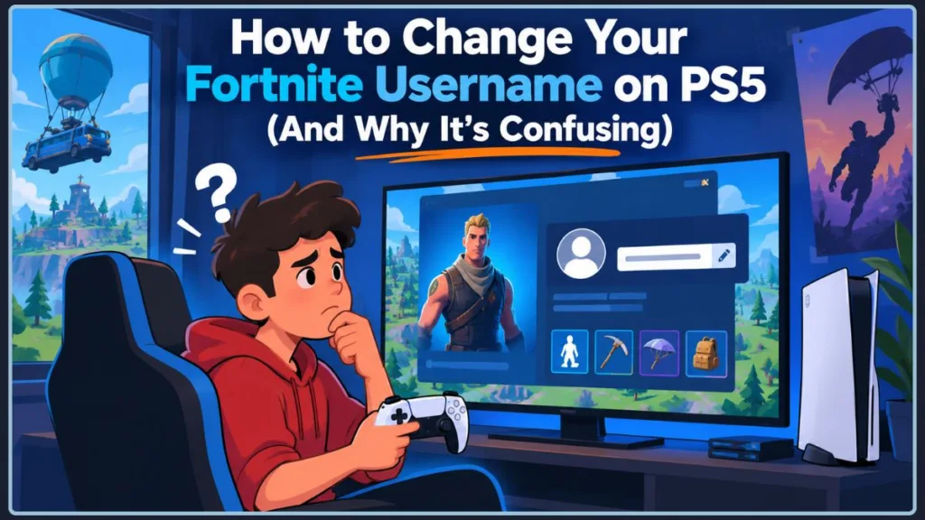 Fortnite Username Change on PS5