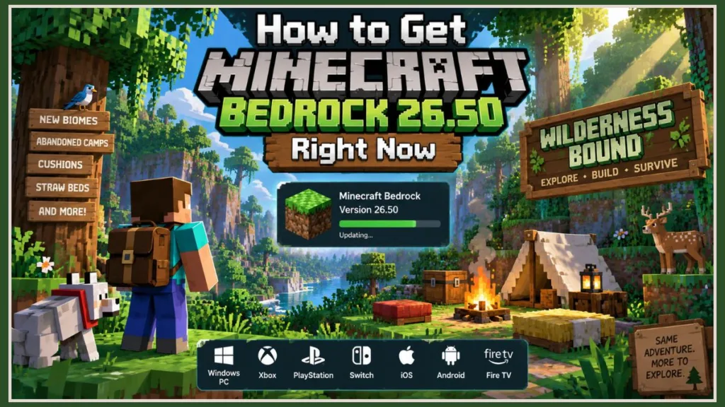 Minecraft Bedrock 26.50 Wilderness Update