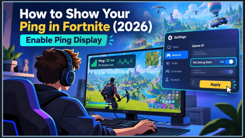 Network Packet Labelling How to Show Your Ping in Fortnite (2026): Enable Ping Display - Izoate