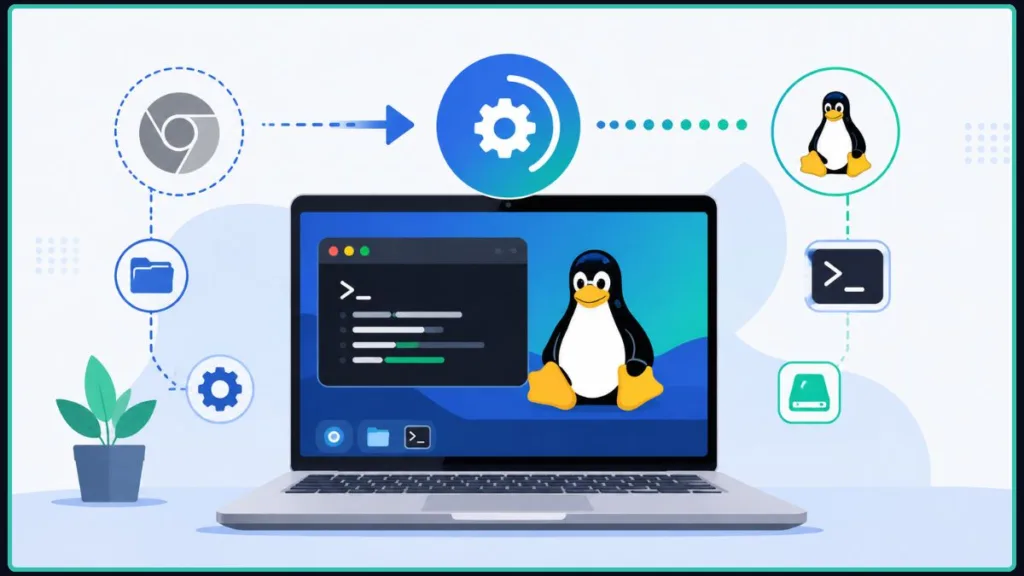 Turn on Linux tools inside ChromeOS