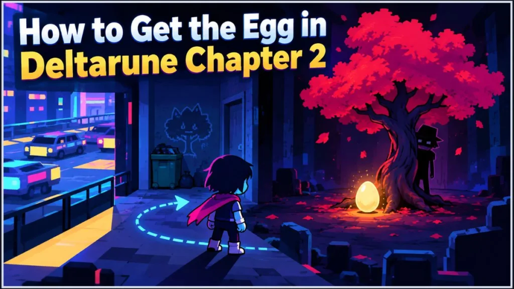 Where is the Secret Egg room in Deltarune Chapter 2