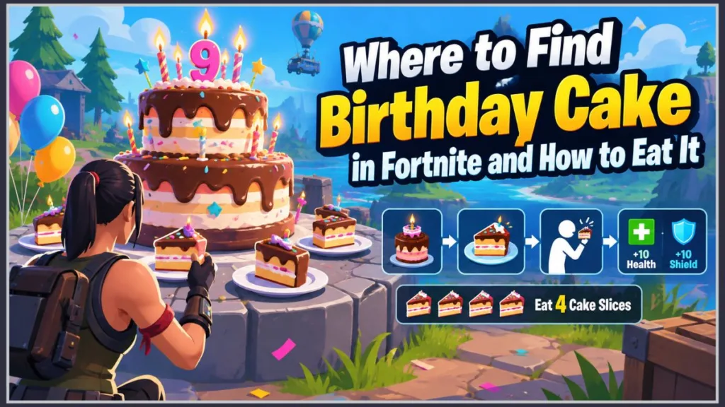 Where to Find Birthday Cake in Fortnite and How to Eat It