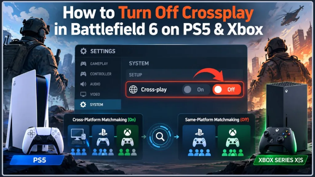 Battlefield 6 How To Turn Off Crossplay