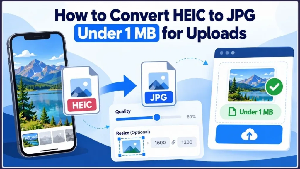 Convert HEIC To JPG Under 1 MB