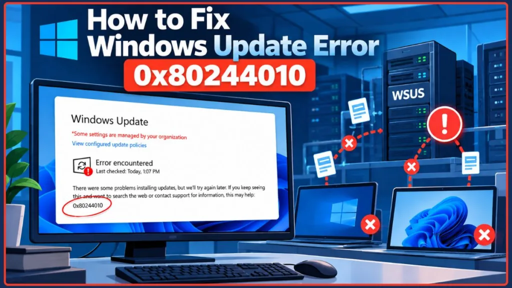 Fix Windows Update Error 0x80244010