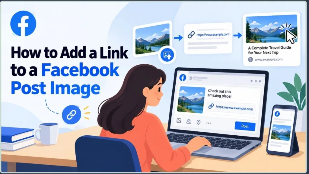 How To Add A Link To A Facebook Post Image
