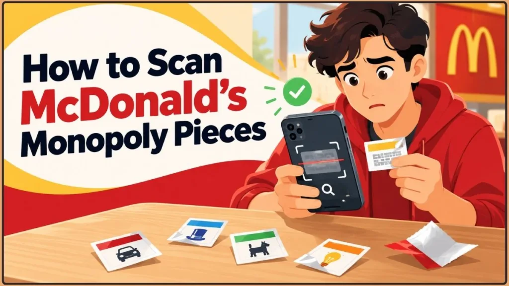 How To Scan McDonald's Monopoly Pieces