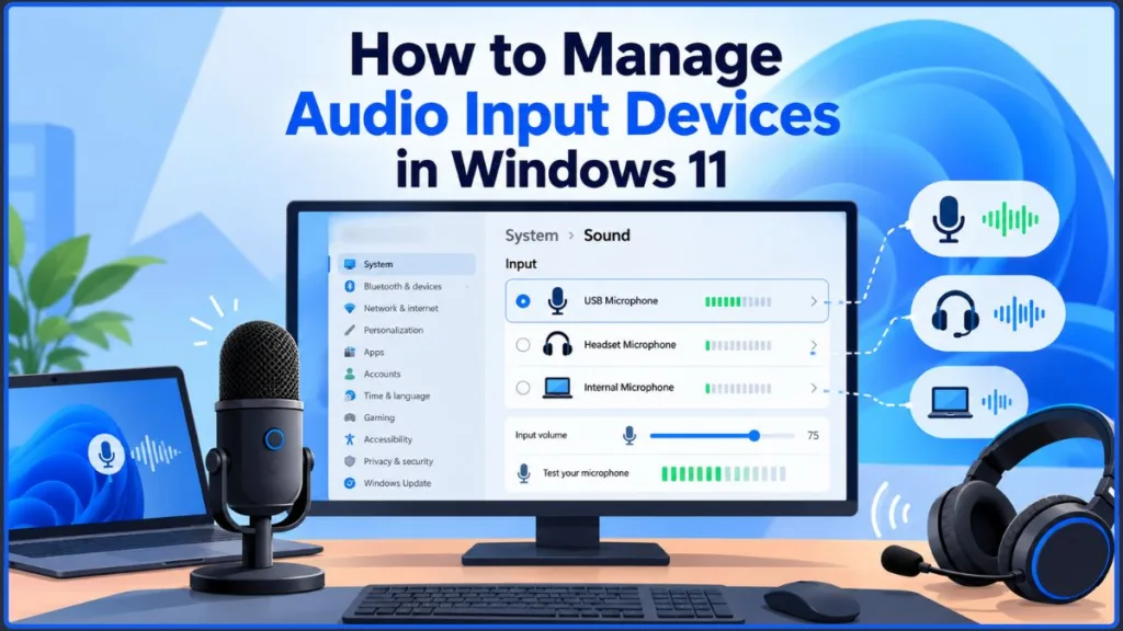 Manage Audio Input Devices Windows 11