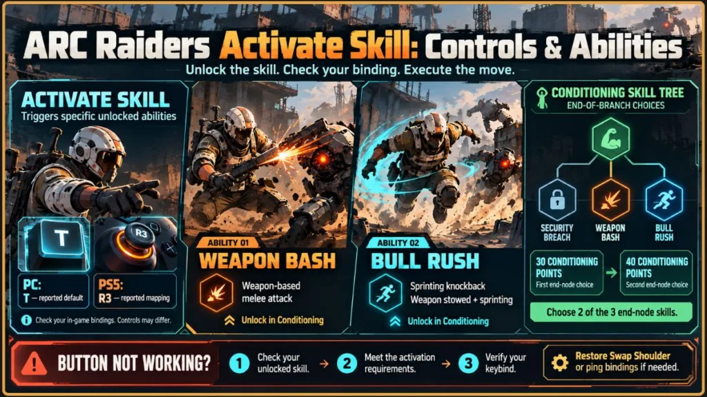 What Does Activate Skill Do In ARC Raiders